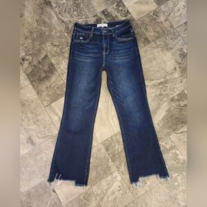 Dark Blue Flare Jeans for Women